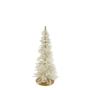 Christmas Tree mit Perlen creme Ø11x24