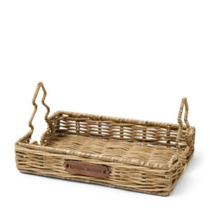 Rustic Rattan Christmas Tree Mini Tray 20x13x10 by Rivièra Maison