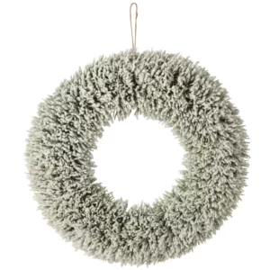 Wreath verschneit Weiß/Dunkelgrün Ø45 by J-Line