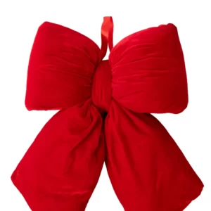 Bow mit Aufhängung Samt rot L by J-Line