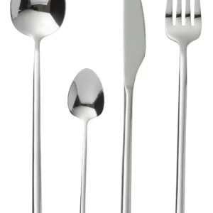 Cutlery Edelstahl Glänzend Silber by J-Line 24pcs